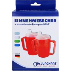 Einnehmebecher m.2 Griffen+2 Deck.4+12mm milchig 1 St