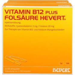 Vitamin B12 Plus Folsäure Hevert a 2 ml Ampullen 400 ml