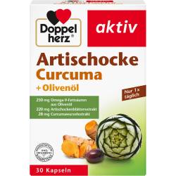 Doppelherz Artischocke Curcuma+Olivenöl Kapseln 30 St