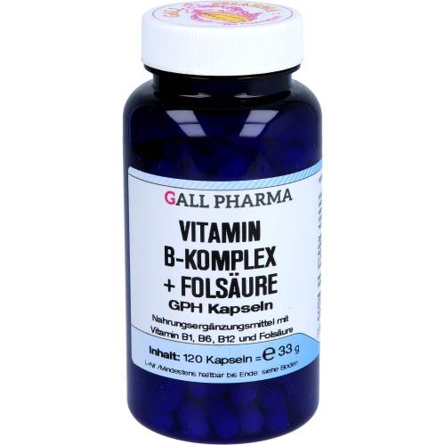 Vitamin B Komplex+Folsäure Gph Kapseln 120 St