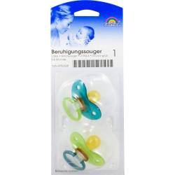 Beruhigungssauger Kirsche Lat.0-6 M.bicol.grün 2 St