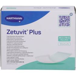 Zetuvit Plus extrastarke Saugkompr.steril 10x10 cm 10 St