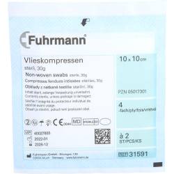 Vlieskompressen steril 10x10 cm 4fach 100 St