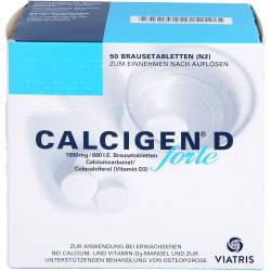 Calcigen D forte 1000 mg/880 I.E. Brausetabletten 50 St