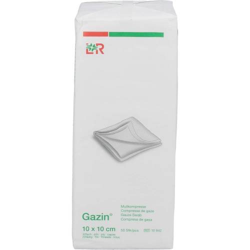 Gazin Mullkomp.10x10 cm unsteril 32fach Op 50 St