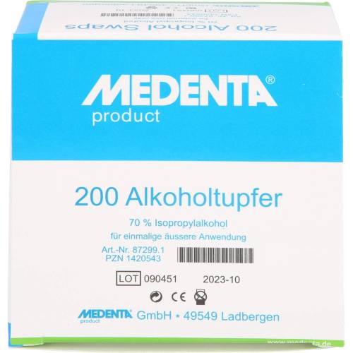 Alkoholtupfer 70% Isopropyl Alkohol 200 St