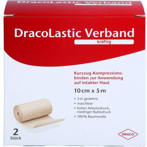 Dracolastic Verband kräftig 10 cm Doppelpackung 2 St