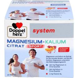 Doppelherz Magnesium+Kalium Citrat system Granulat 40 St