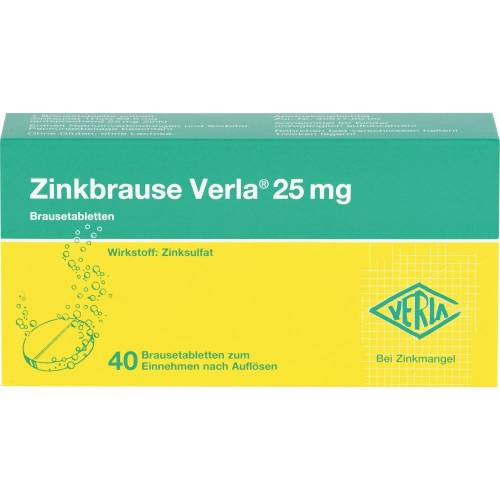 Zinkbrause Verla 25 mg Brausetabletten 40 St