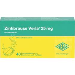 Zinkbrause Verla 25 mg Brausetabletten 40 St