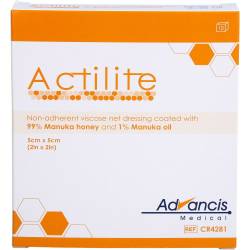 Actilite 5x5 cm Honig Wundauflage 10 St