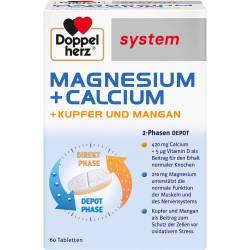 Doppelherz Magnesium+Calc.+Kupfer+Mangan syst.Tab. 60 St