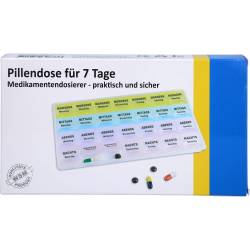 Pillendose 7 Tage+4 Fächer je Tag Kunststoff 1 St