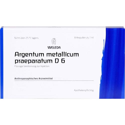 Argentum Metallicum praeparatum D 6 Ampullen 8 St