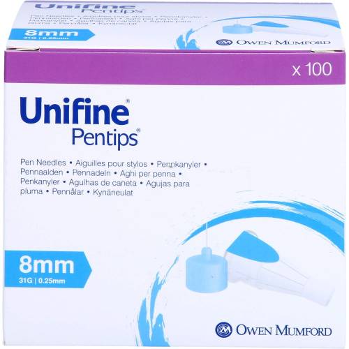 Unifine Pentips Kanüle 31 G 8 mm 100 St