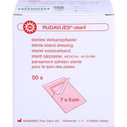 Rudavlies-steril Verbandpflaster5x7 cm 50 St