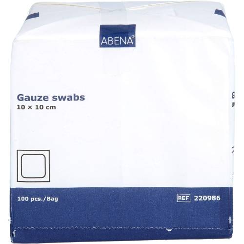 Mullkompressen 10x10 cm unsteril 8lagig 100 St