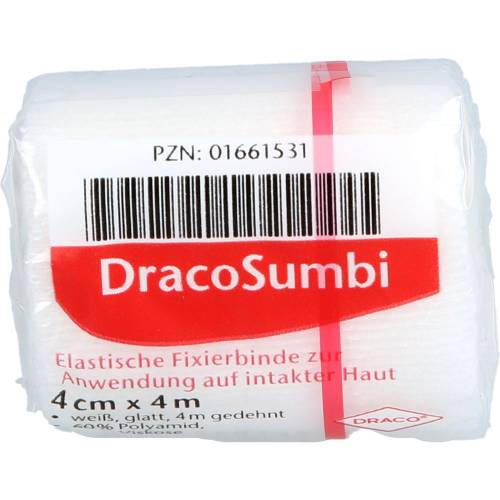 Dracosumbi Fixierbinde 4 cmx4 m weiß 1 St