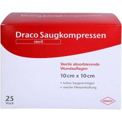 Saugkompressen steril 10x10 cm Draco 25 St