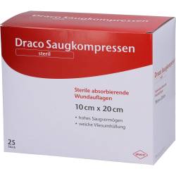 Saugkompressen steril 10x20 cm Draco 25 St