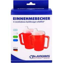 Einnehmebecher m.2 Griffen+2 Deckel 4+12mm grün 1 St