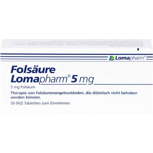 Folsäure Lomapharm 5 mg Tabletten 50 St
