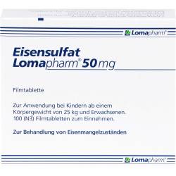 Eisensulfat Lomapharm 50 mg Filmtabletten 100 St