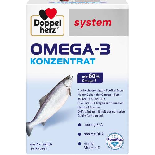 Doppelherz Omega-3 Konzentrat system Kapseln 30 St