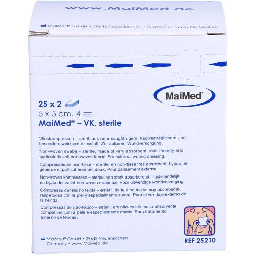 Vliesstoff-Kompressen steril 5x5 cm 4fach 50 St