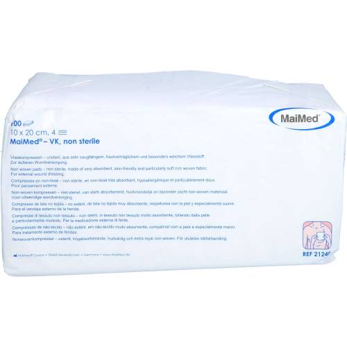Vliesstoff-Kompressen unsteril 10x20 cm 4fach 100 St