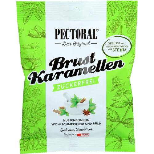 Pectoral Brustkaramellen zuckerfrei Beutel 60 g