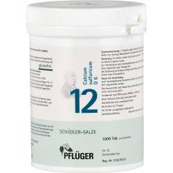 Biochemie Pflüger 12 Calcium sulfuricum D 6 Tabl. 1000 St