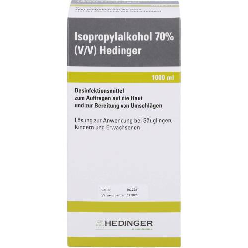 Isopropylalkohol 70% Hedinger 1000 ml