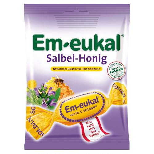 Em-Eukal Bonbons Salbei Honig zuckerhaltig 75 g