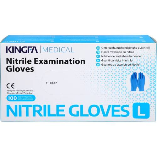 Nitril Einmal Handschuhe puderfrei groß 100 St