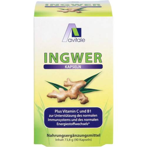 Ingwer 500 mg Kapseln+Vitamin B1+C 90 St