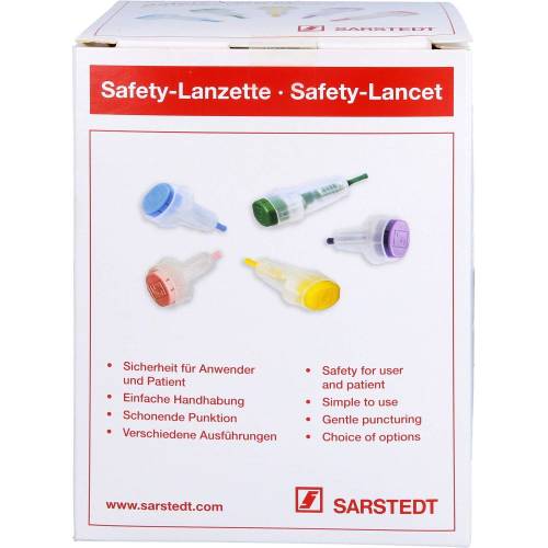 Safety-Lanzetten 21 G Einst.Tiefe 1,8mm norm.grün 200 St