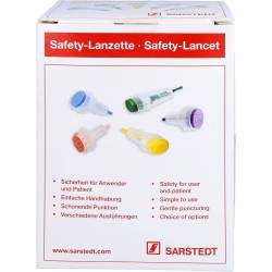 Safety-Lanzetten 21 G Einst.Tiefe 1,8mm norm.grün 200 St