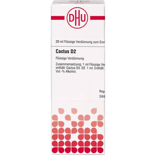 Cactus D 2 Dilution 20 ml