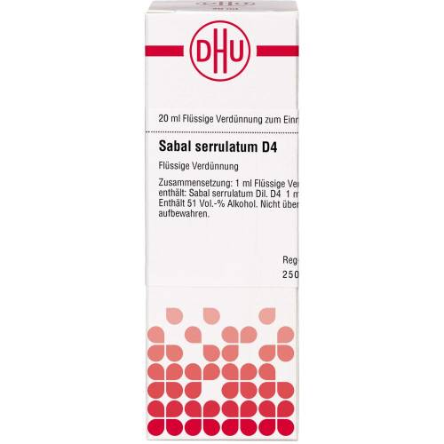 Sabal Serrulatum D 4 Dilution 20 ml