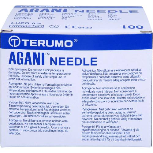 Agani Kanüle 20 G 38 mm gelb 100 St