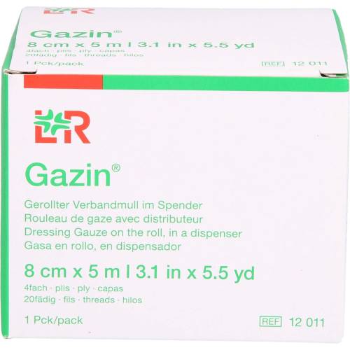 Gazin Verbandmull 8 cmx5 m 4fach gerollt 1 St