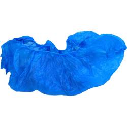 Überschuhe Einmal Kunststoff blau 10 St