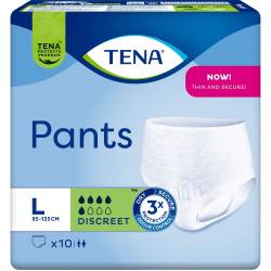 Tena Pants Discreet L bei Inkontinenz 10 St