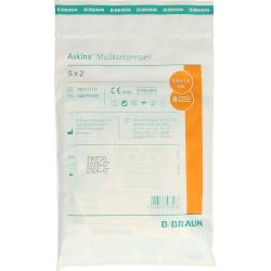 Askina Mullkompressen 7,5x7,5 cm steril 10 St