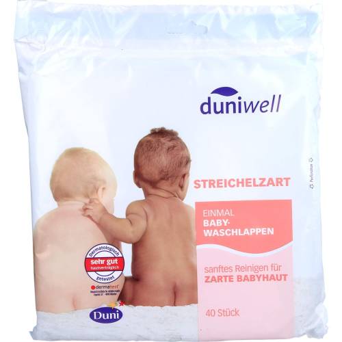 Duniwell Baby Waschlappen streichelzart 40 St