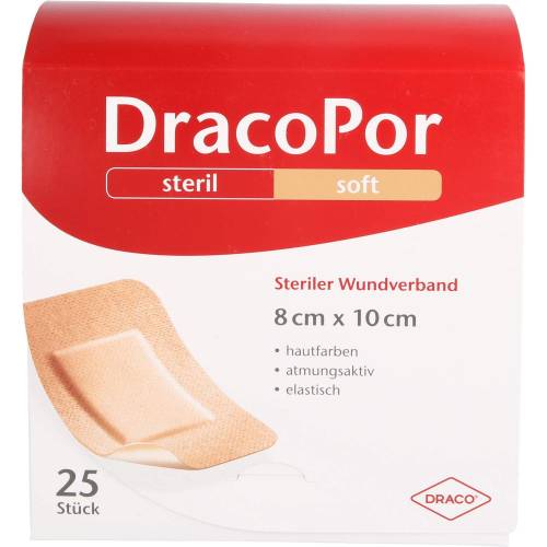Dracopor Wundverband 8x10 cm steril hautfarben 25 St