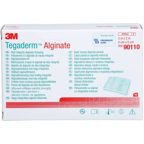 Tegaderm Alginate Fk Kompressen 5x5 cm 90110 10 St