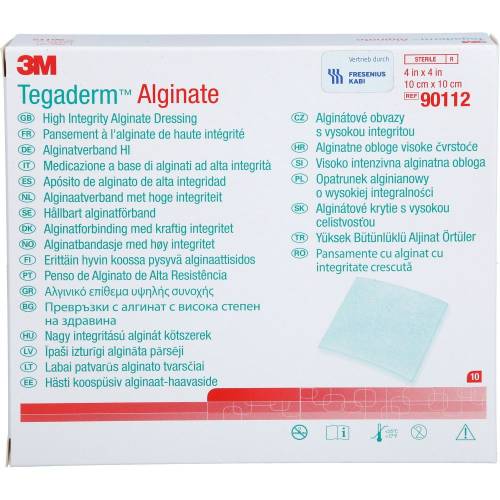 Tegaderm Alginate Fk Kompressen 10x10 cm 90112 10 St