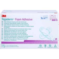 Tegaderm Foam Adhesive Fk 6,9x6,9 cm kreuzf.90615 10 St